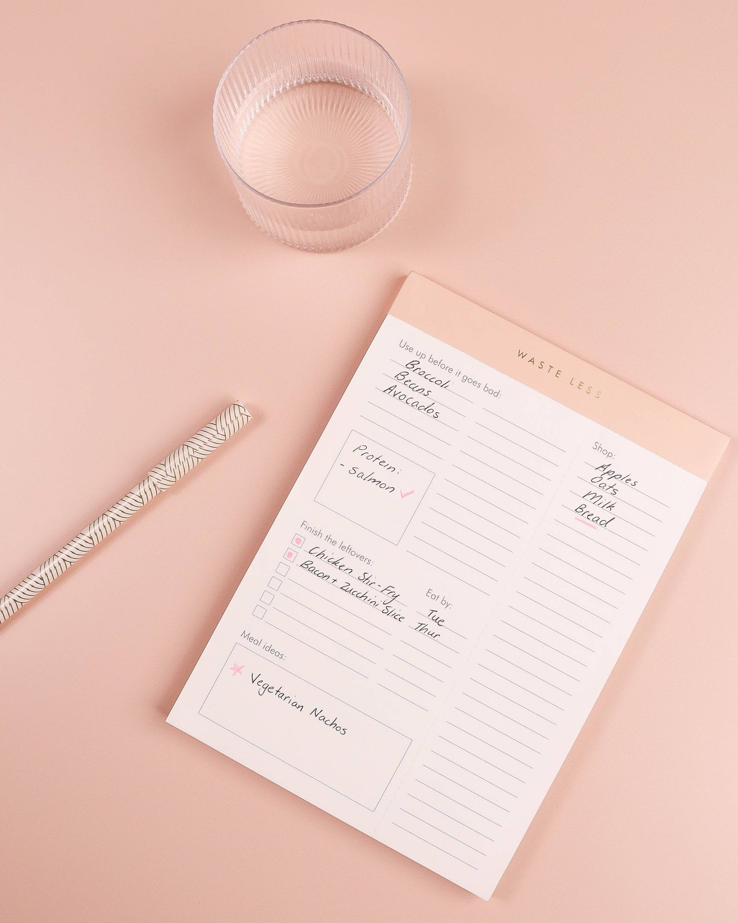 Waste Less - Reduce Food Waste Notepad