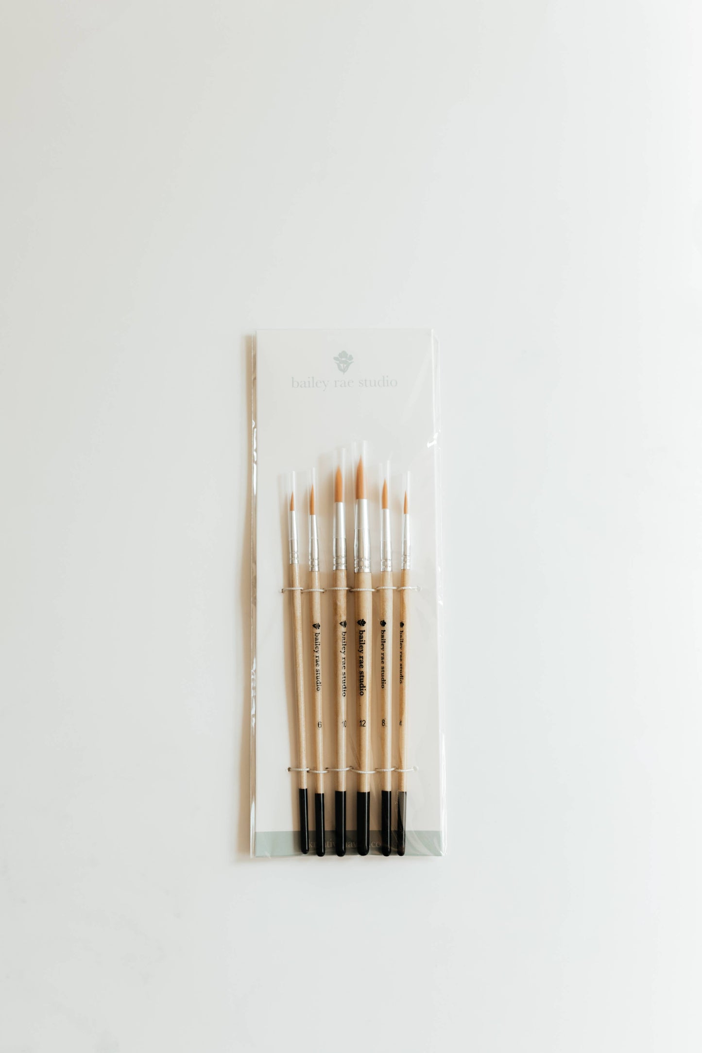 Round Tip Watercolor Brush Set - 6 Piece Set