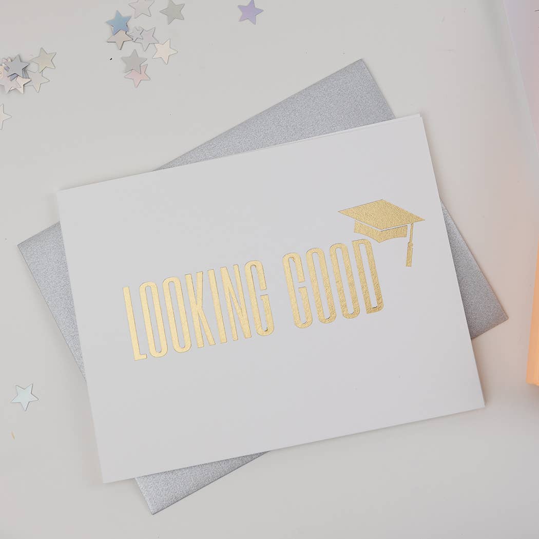 Looking Good Grad - Letterpress Greeting Card
