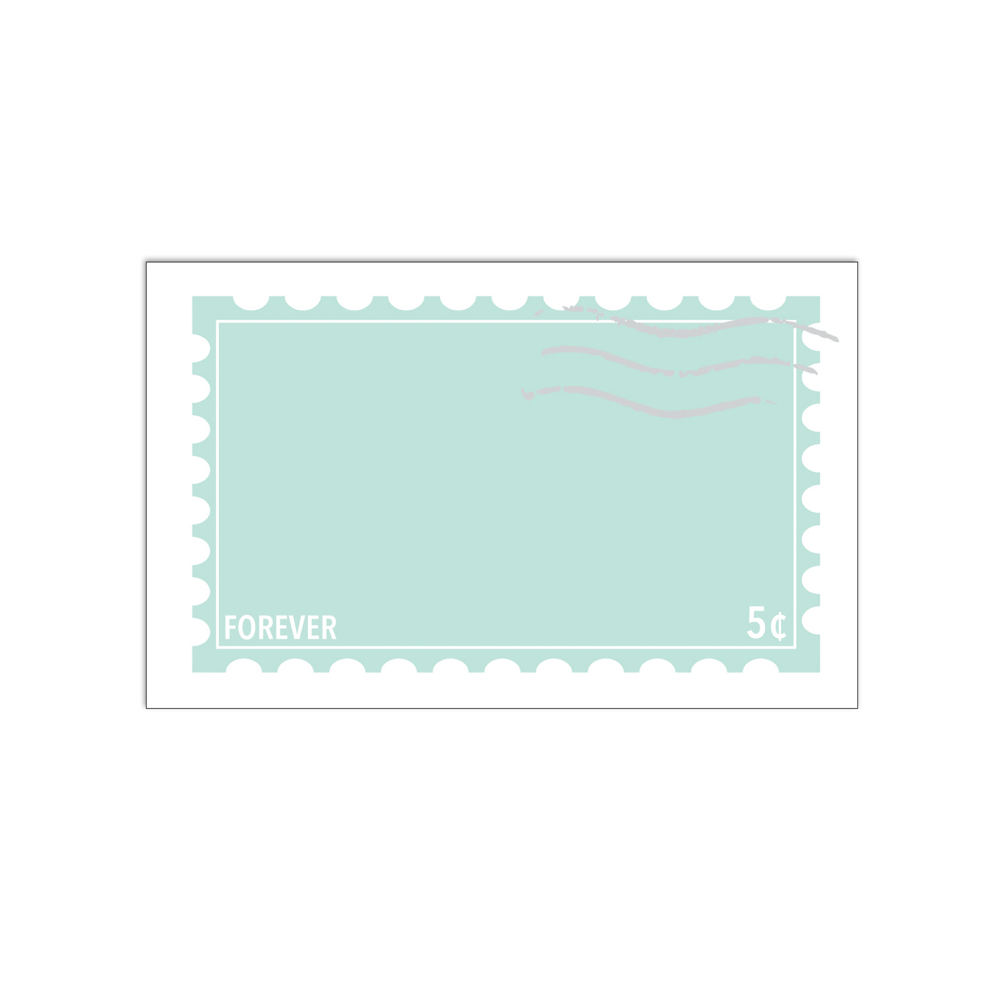 Seafoam Forever Stamp  - Mini Notecard Set of 60 