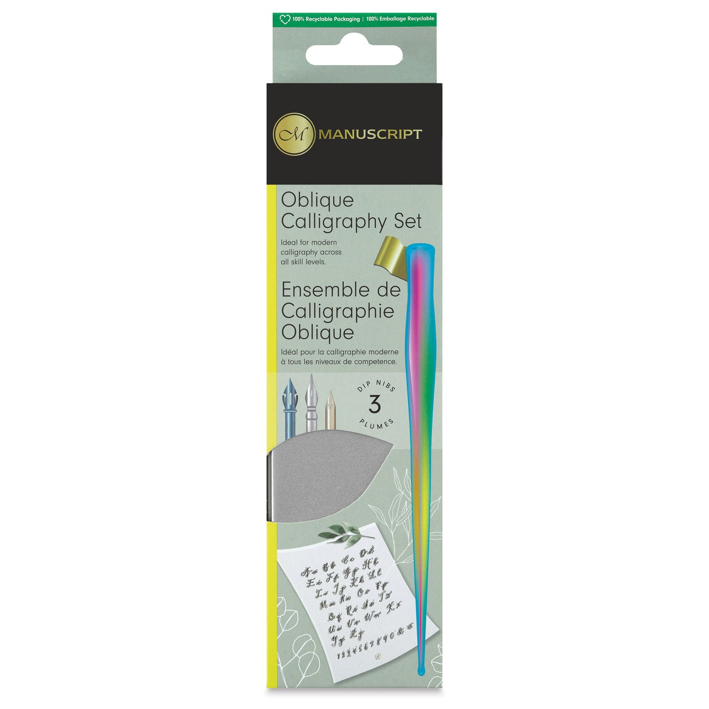 Rainbow - Oblique Calligraphy Set