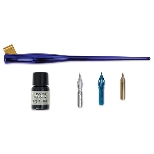 Navy - Oblique Calligraphy Set