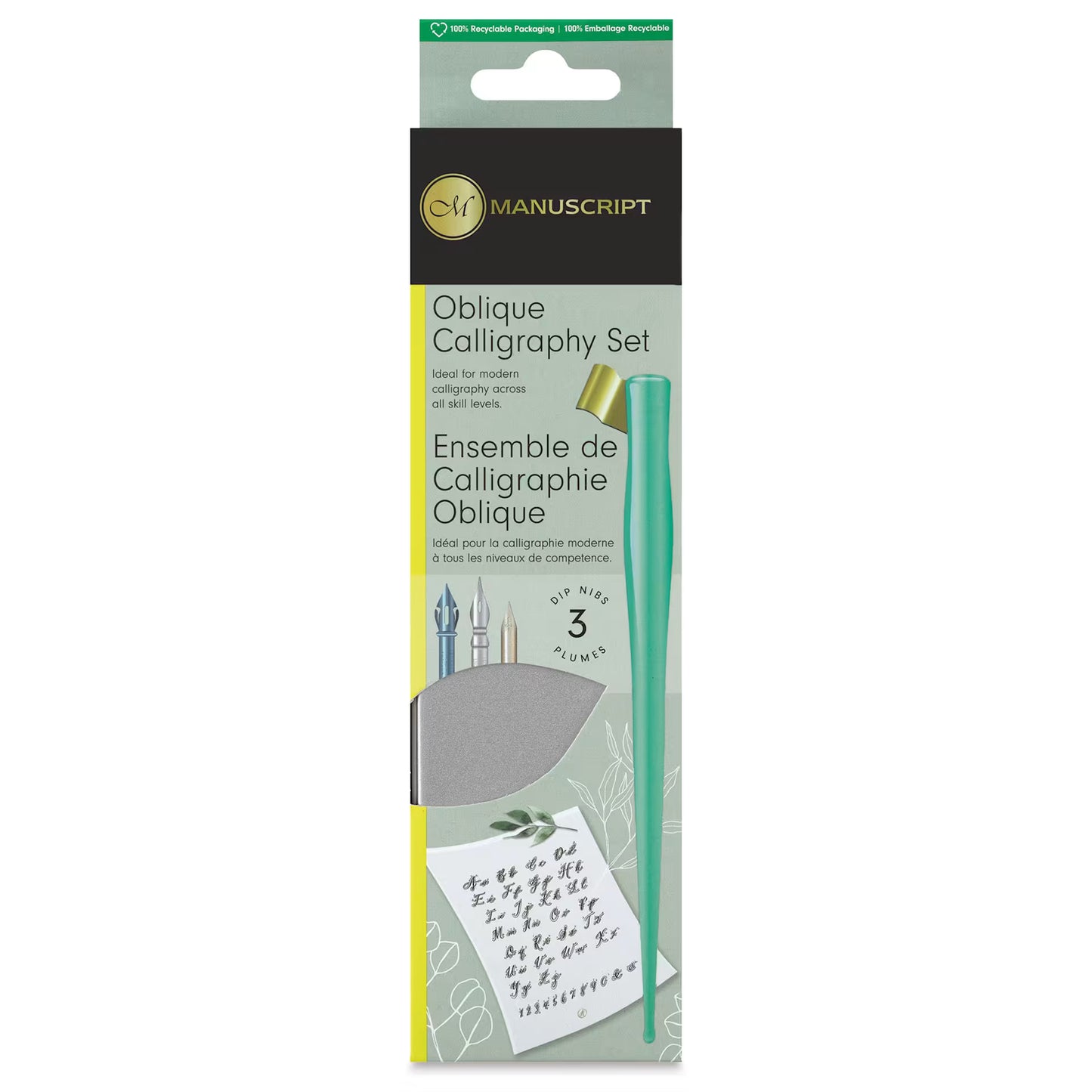 Mint - Oblique Calligraphy Set