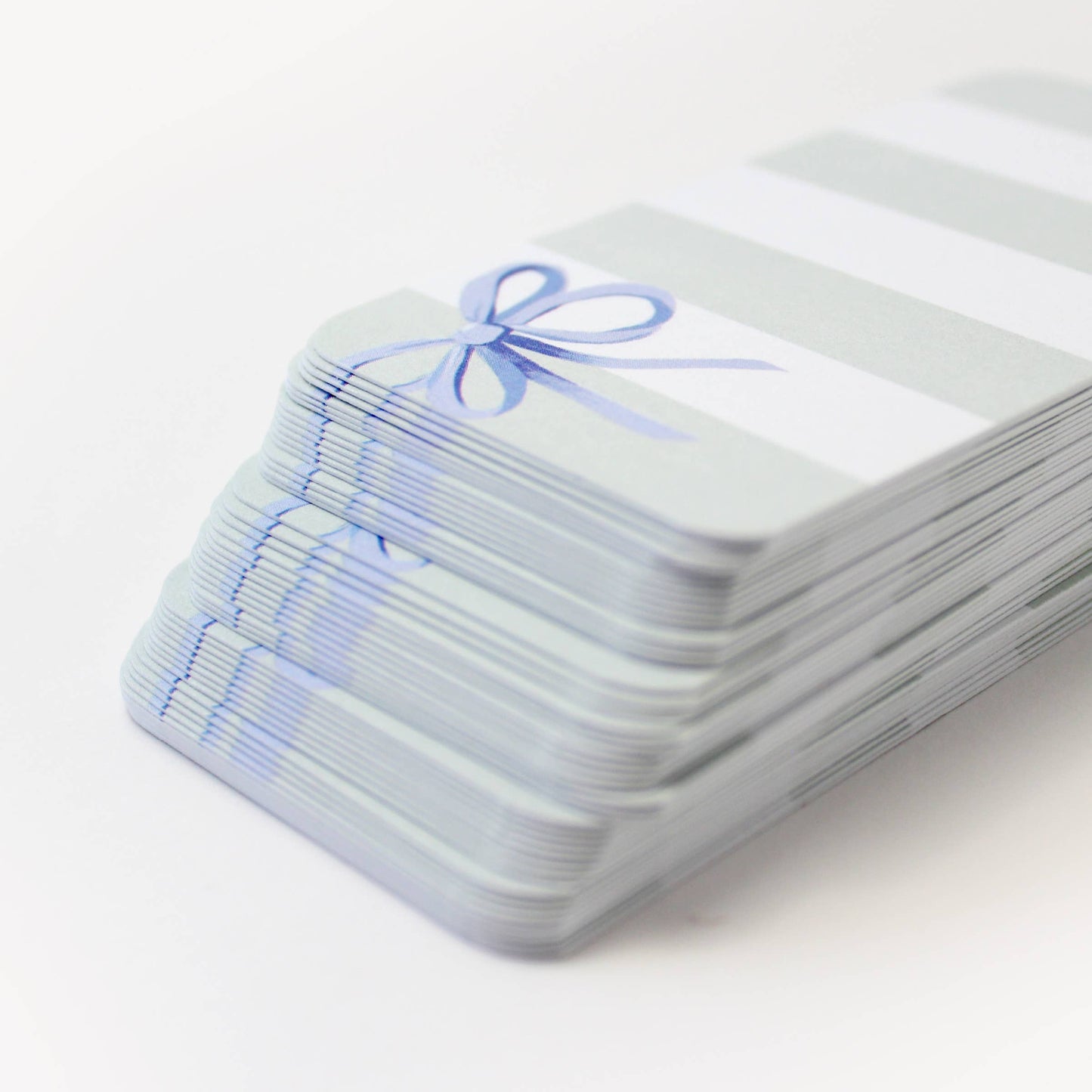 Blue Bow Stripes - Pocket Notes