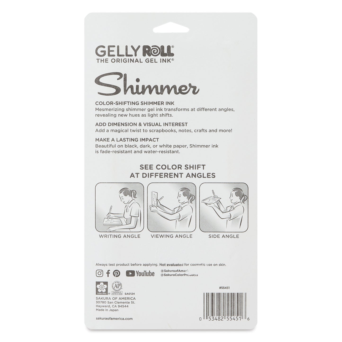 Capped Shimmer - Gelly Roll - Set of 6