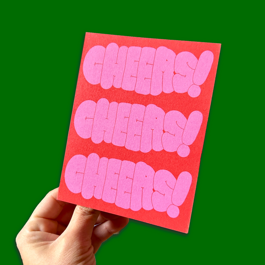 Cheers! Cheeers! - Greeting Card