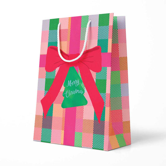 Pineapple Sundays Design Studio - Merry Christmas Bow Gift Bag
