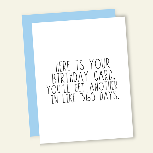 That’s So Andrew - Here's Your Card Every 365 Days Funny Birthday Greeting Card
