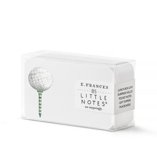 E. Frances Paper - Golf Tee Little Notes® – Boxed Set of 85 Mini Notecards