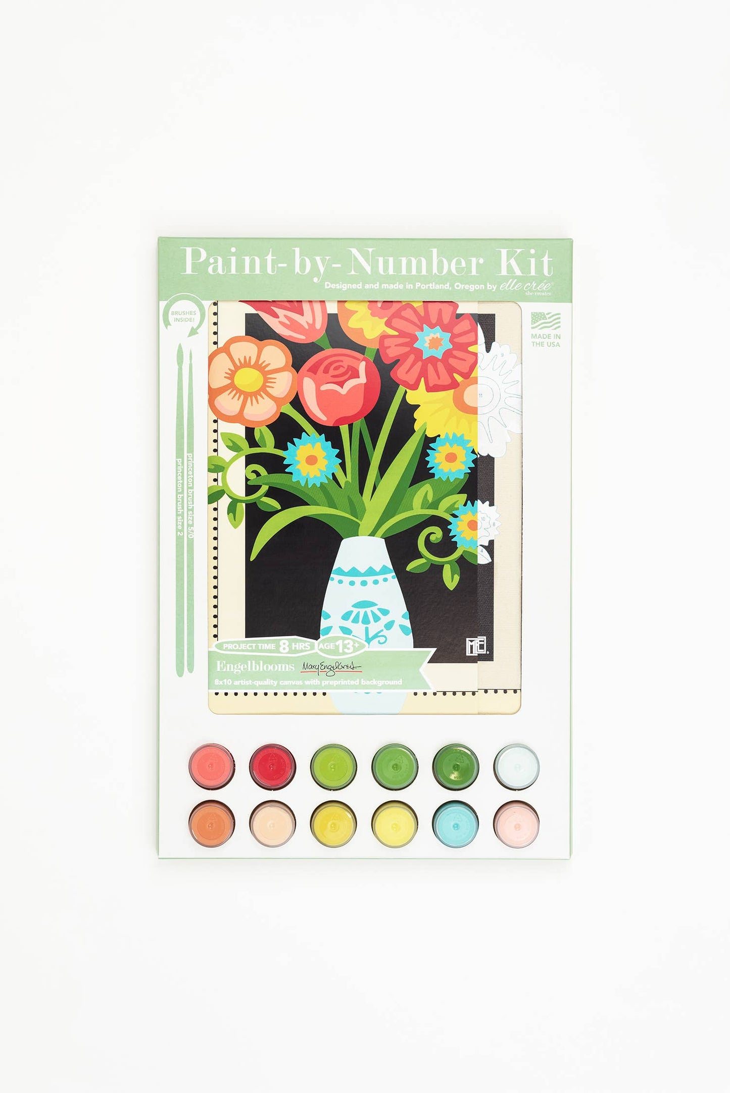 Elle Crée (She Creates) - Engelblooms Mary Engelbreit Paint-by-Number Kit