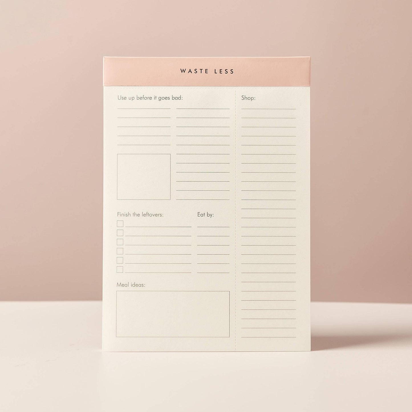Waste Less - Reduce Food Waste Notepad