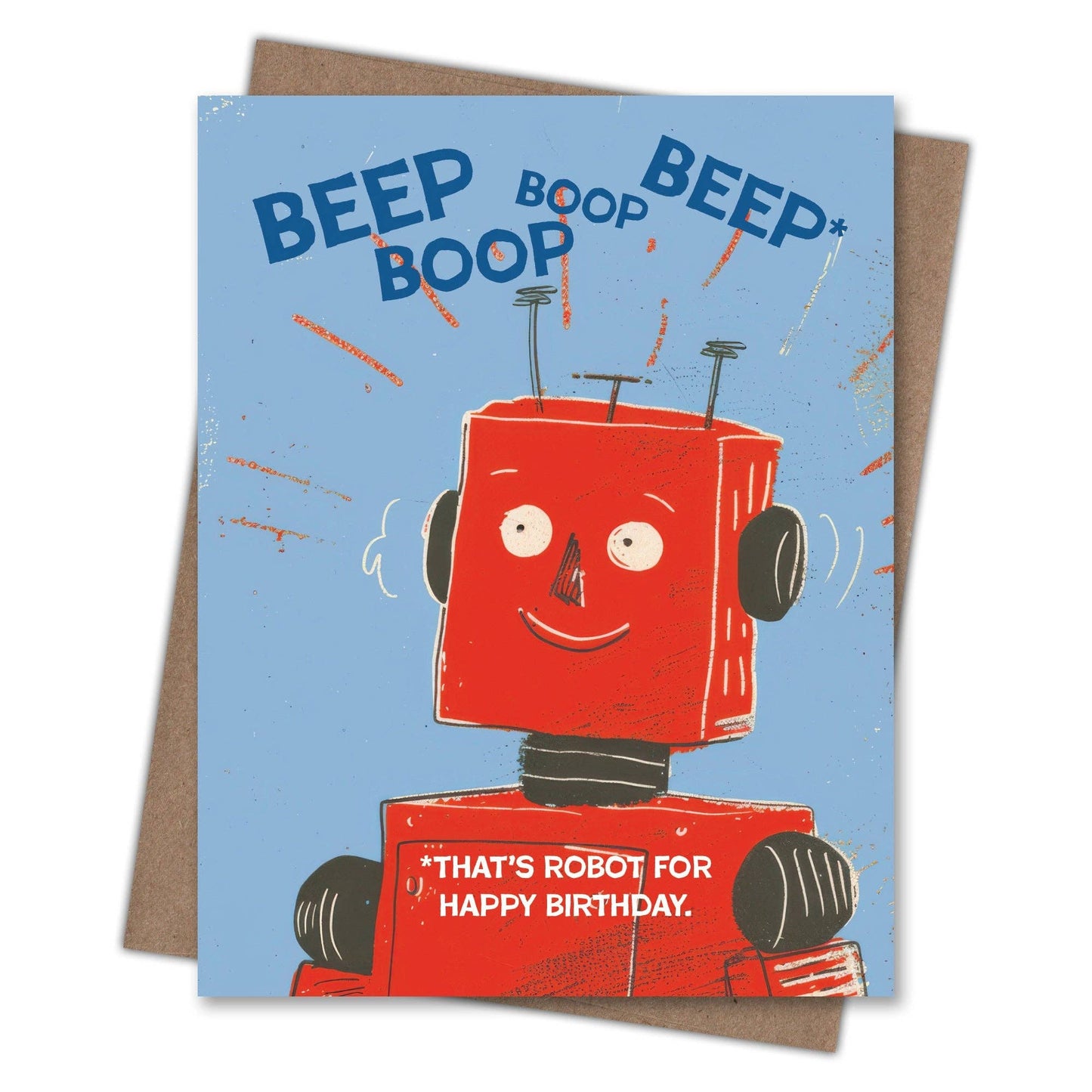 Beep Boop Robot – Birthday Card