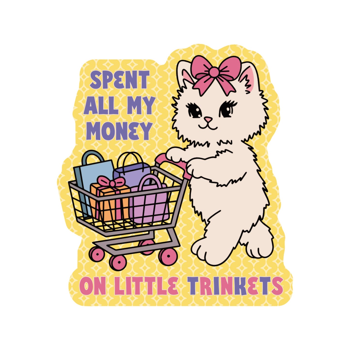 Trinket Cat - Vinyl Sticker
