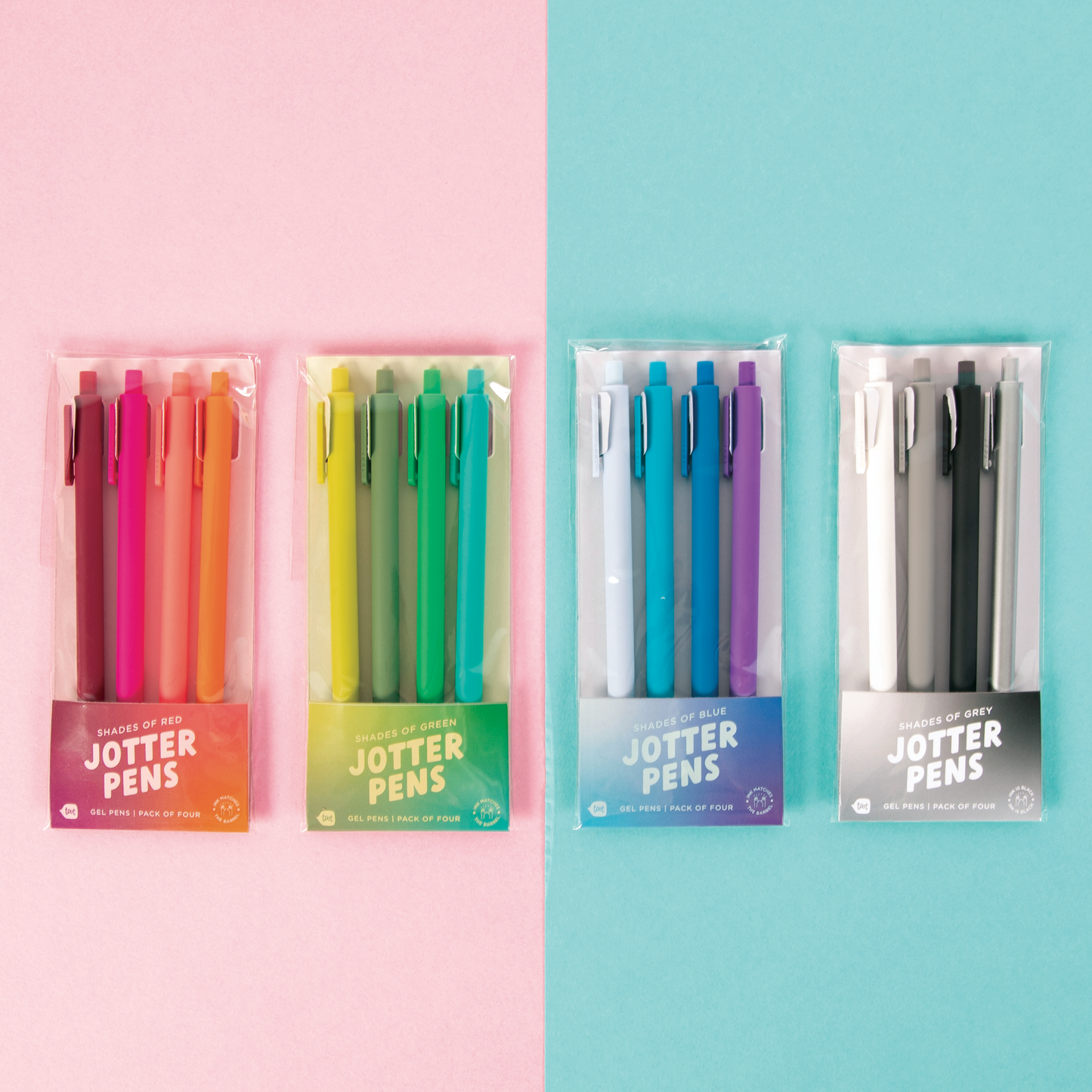 Reds - Gradient Jotter - Set of 4