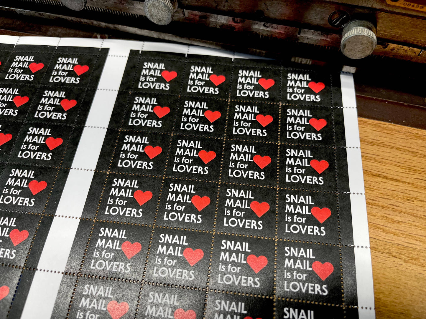 Snail Mail is for Lovers - Lick & Stick Stamps