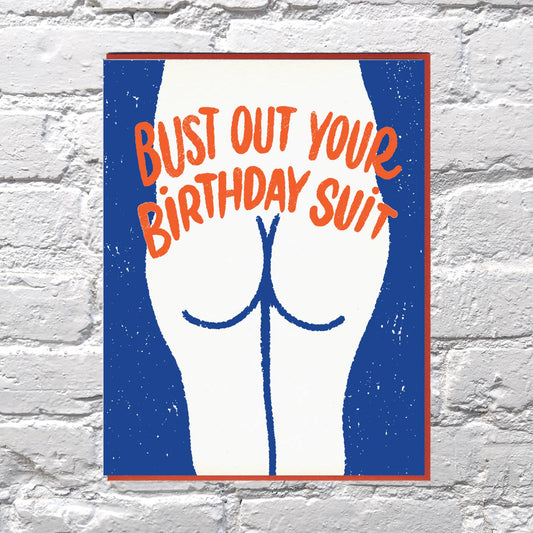 Birthday Suit - Greeting Card