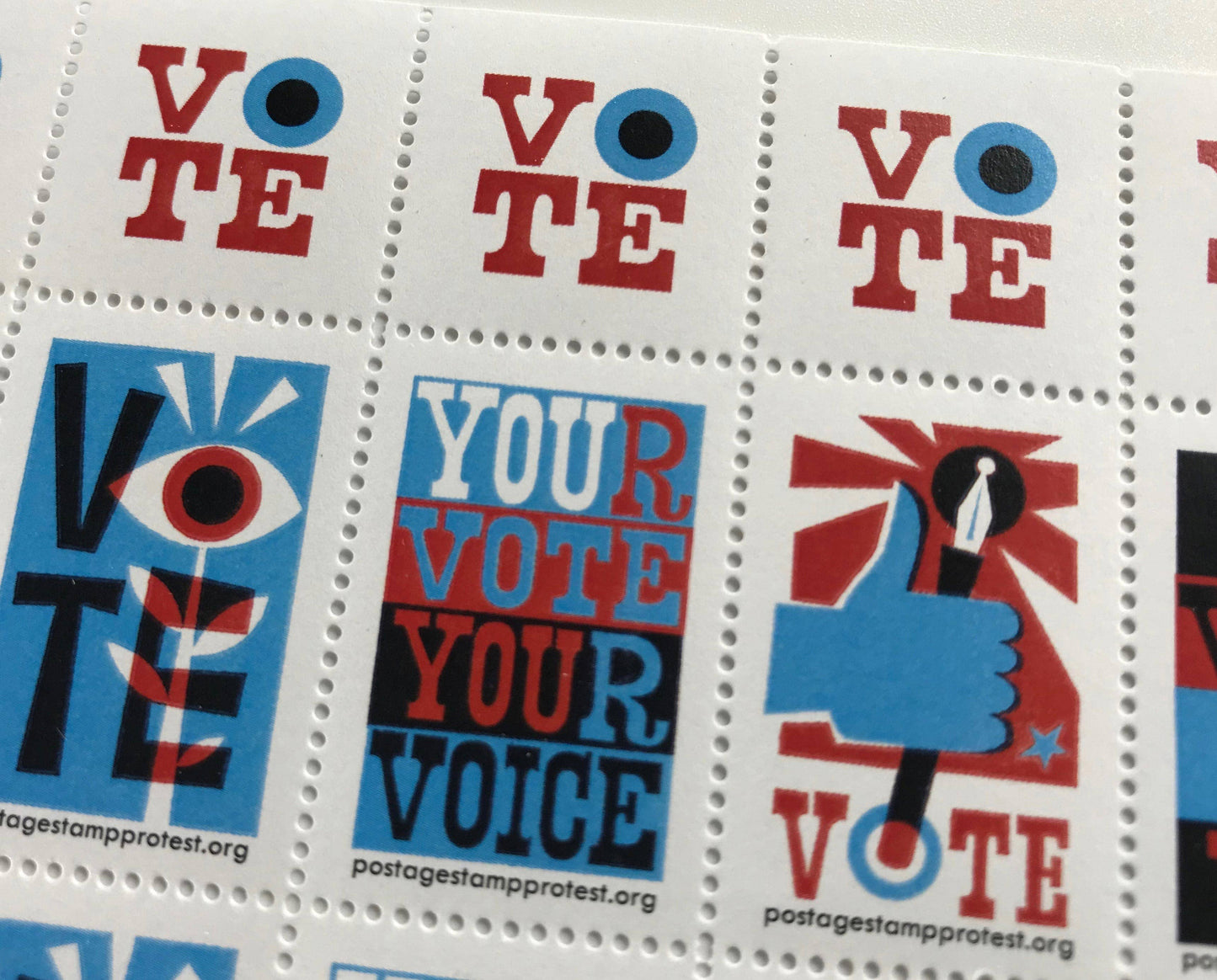 Get Out The Vote - Lick & Stick Stamps