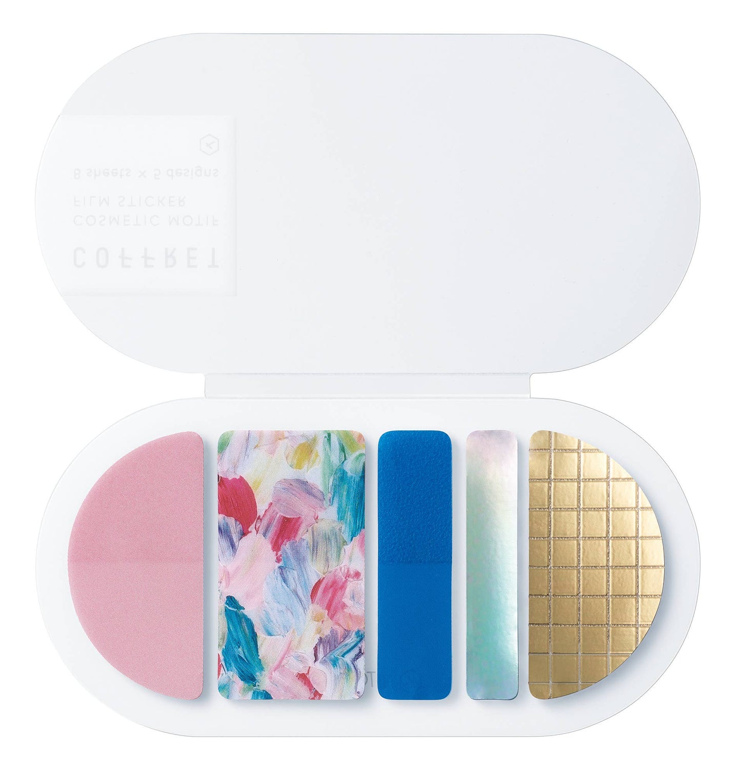 Pink Float - Decorative Sticker Oval Set