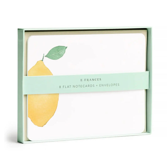 E. Frances Paper - Lemon Flat Note (Boxed set of 8)