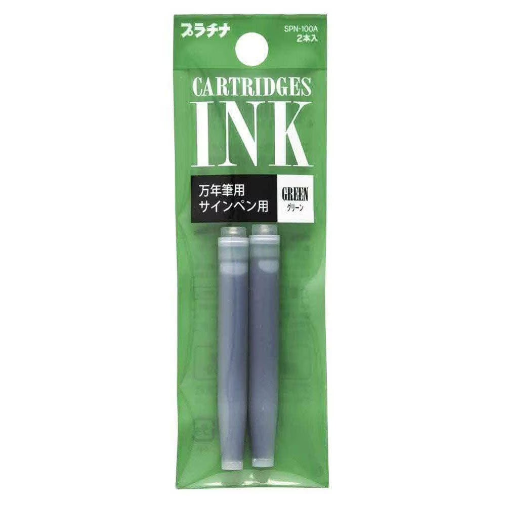 Green - Platinum Preppy Cartridges - Set of 2