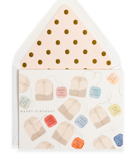 Happy Birthday Tea Greeting Card