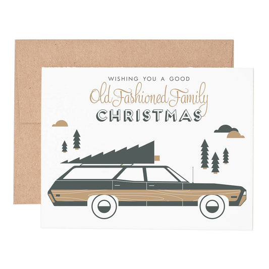 Ruff House Print Shop - Old Fashioned Christmas Greeting Card: Single