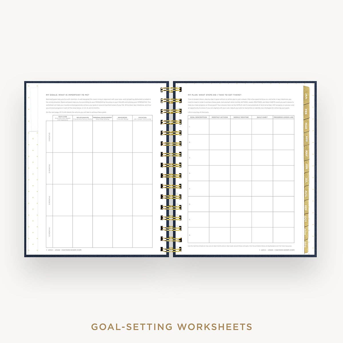 2027 Mini Daily Planner: Navy Bookcloth