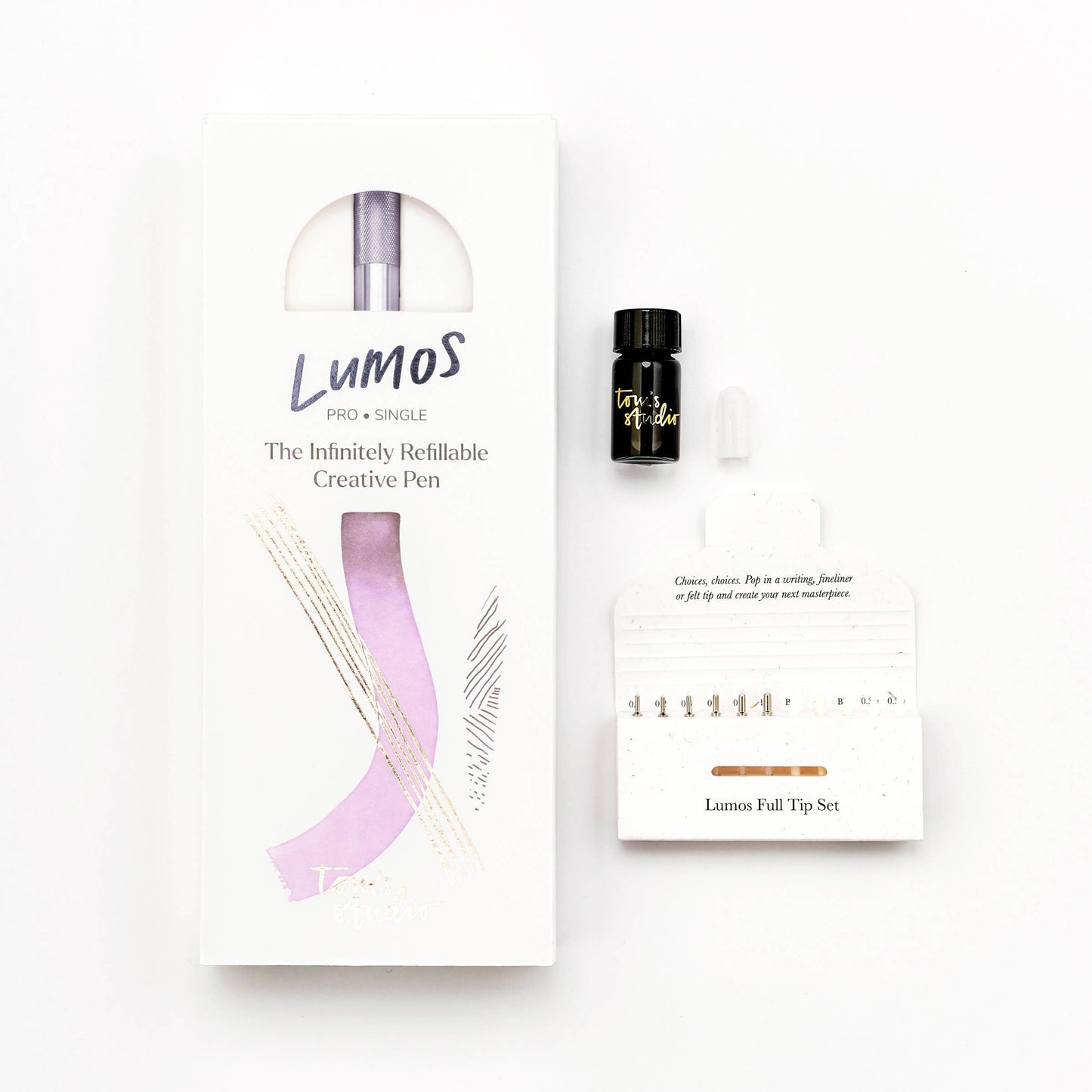 Lilac - Lumos Single - Refillable Multi-Tip Pen