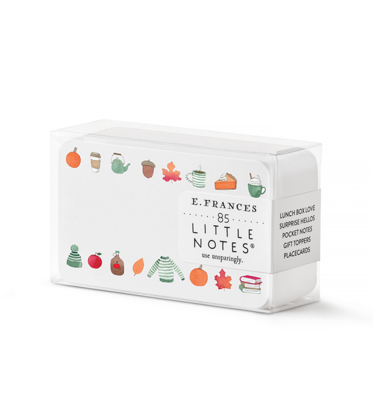 E. Frances Paper - Crisp & Cozy Little Notes® | Fall & Autumn Mini Notecards