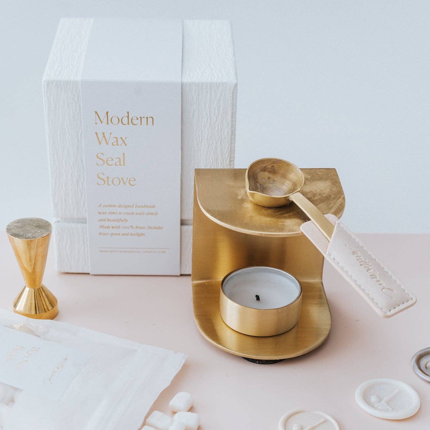 Brass Wax Seal Stove + Spoon