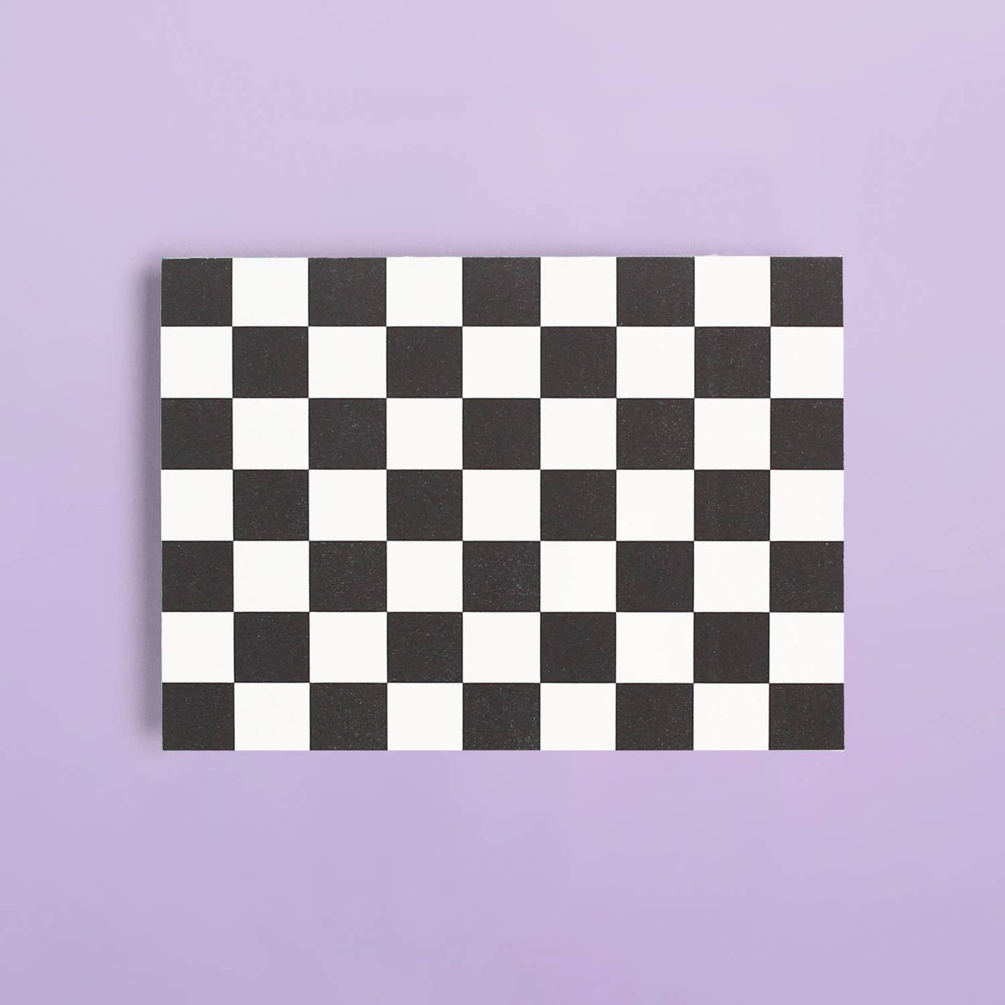 Checker Black Pattern - Letterpress Card Box Set of 6