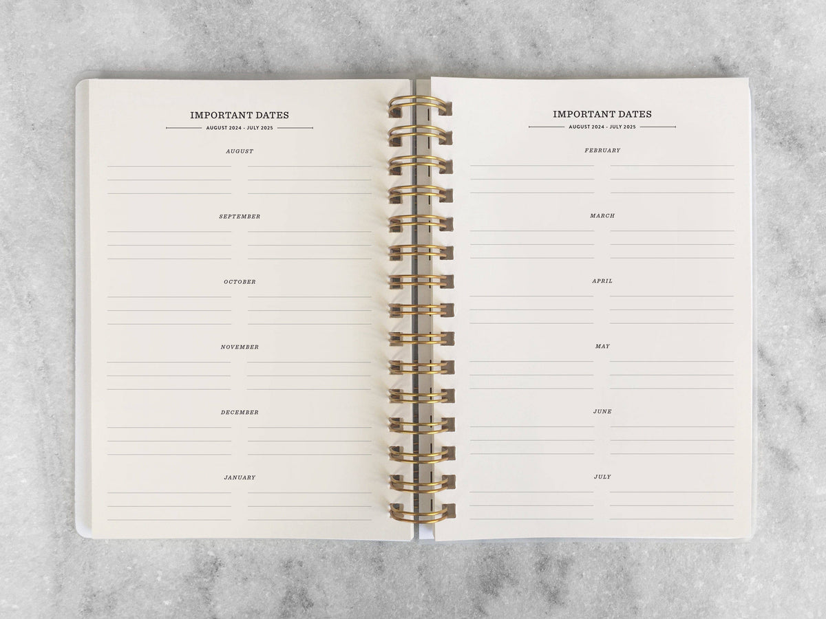 12-Month Planner, Red Bookcloth: Jan-Dec 2027