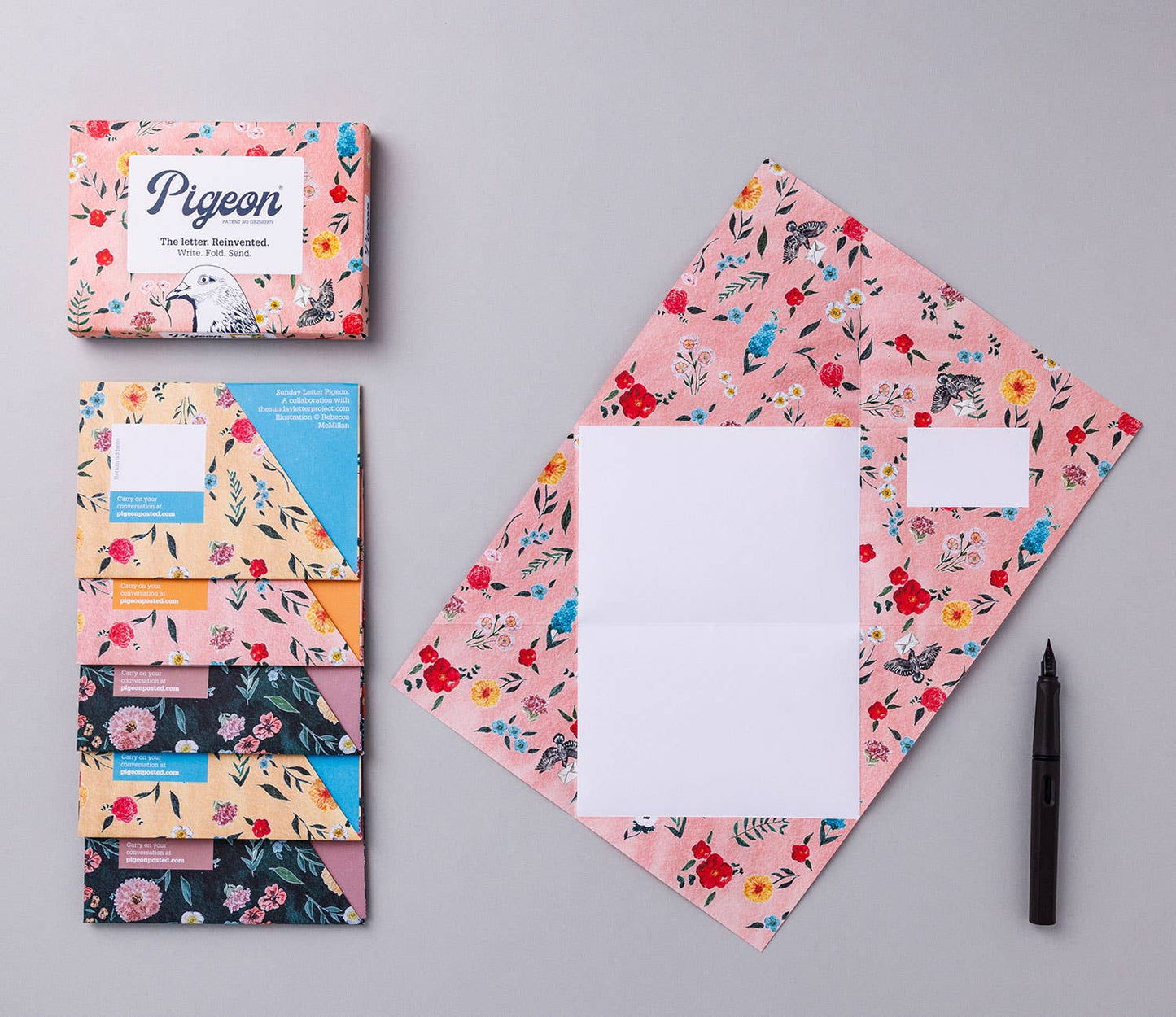 Sunday Letter - Pigeon Folding Letter Set of 6