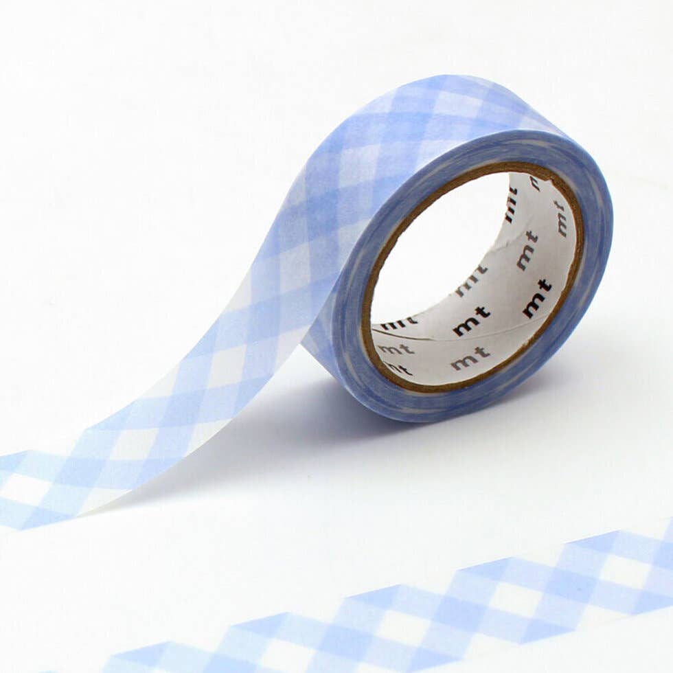 Checkered Pastel Ultramarine - Washi Tape