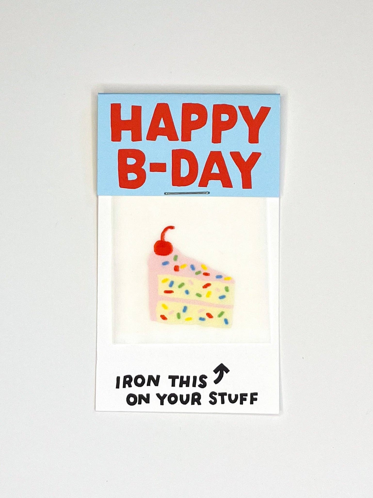 Cake L'il Something - Happy Birthday Card - Iron-On Art
