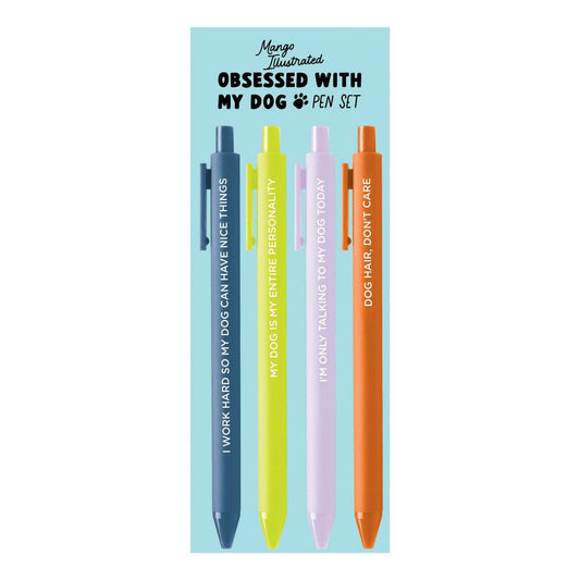 MangoIllustrated - Obsessed With My Dog pen set