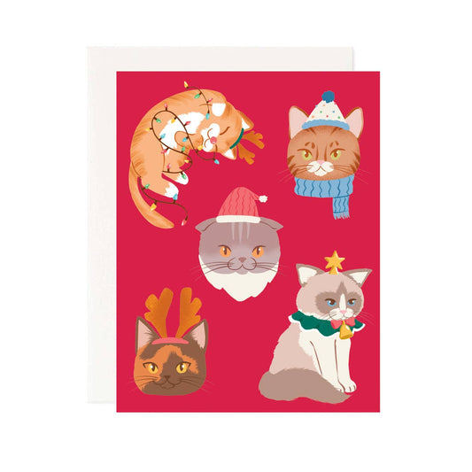 Pineapple Sundays Design Studio - Christmas Cats Greeting Card