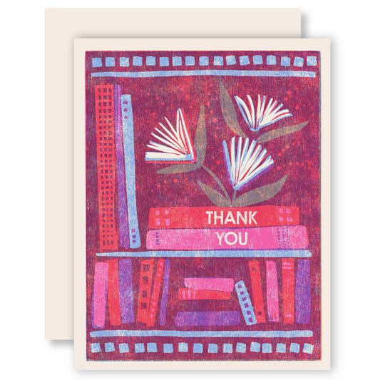 Heartell Press - Thank You (Book Flowers) Card
