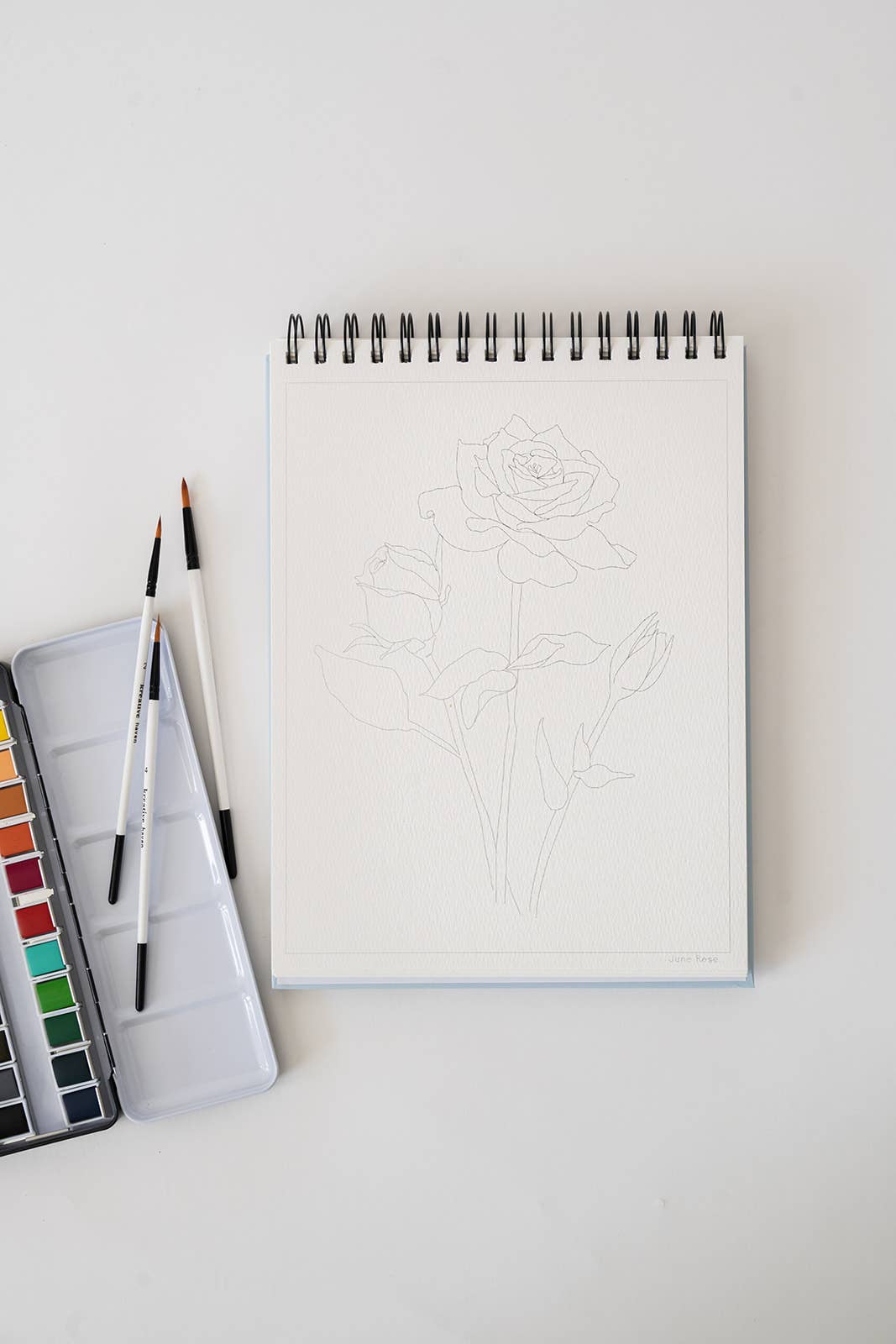 Floral Watercoloring Book