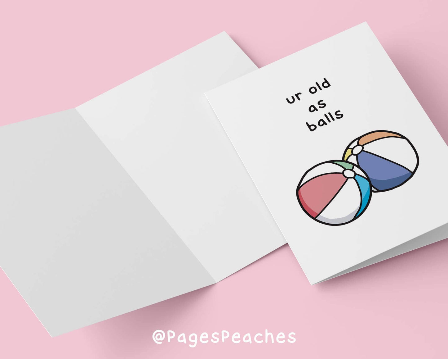 Page's Peaches - Old As Balls Card