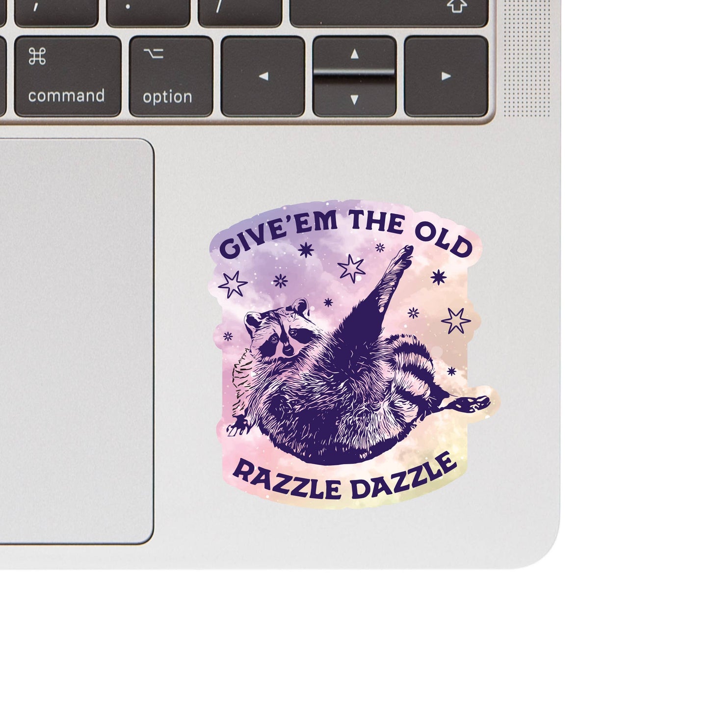 Razzle Dazzle Raccoon - Vinyl Sticker