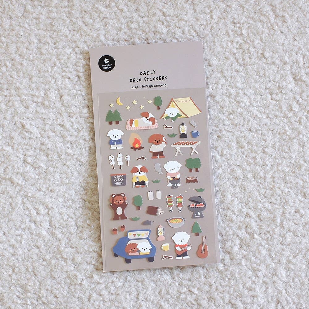 Let's Go Camping - Sticker Sheet