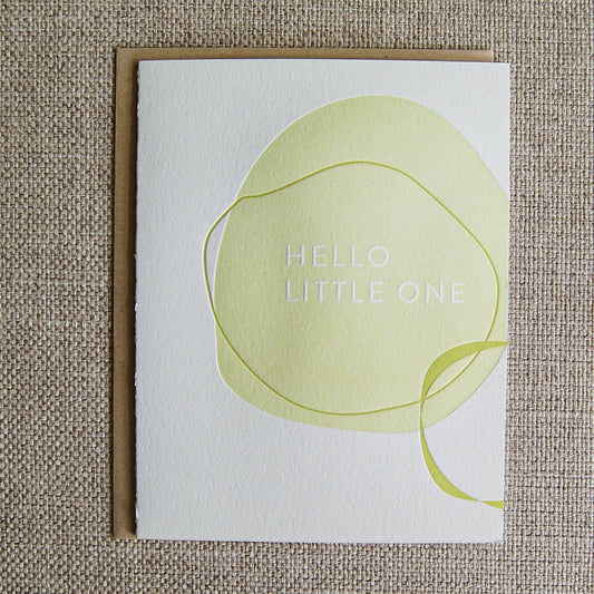 Hello Baby Shape - Greeting Card