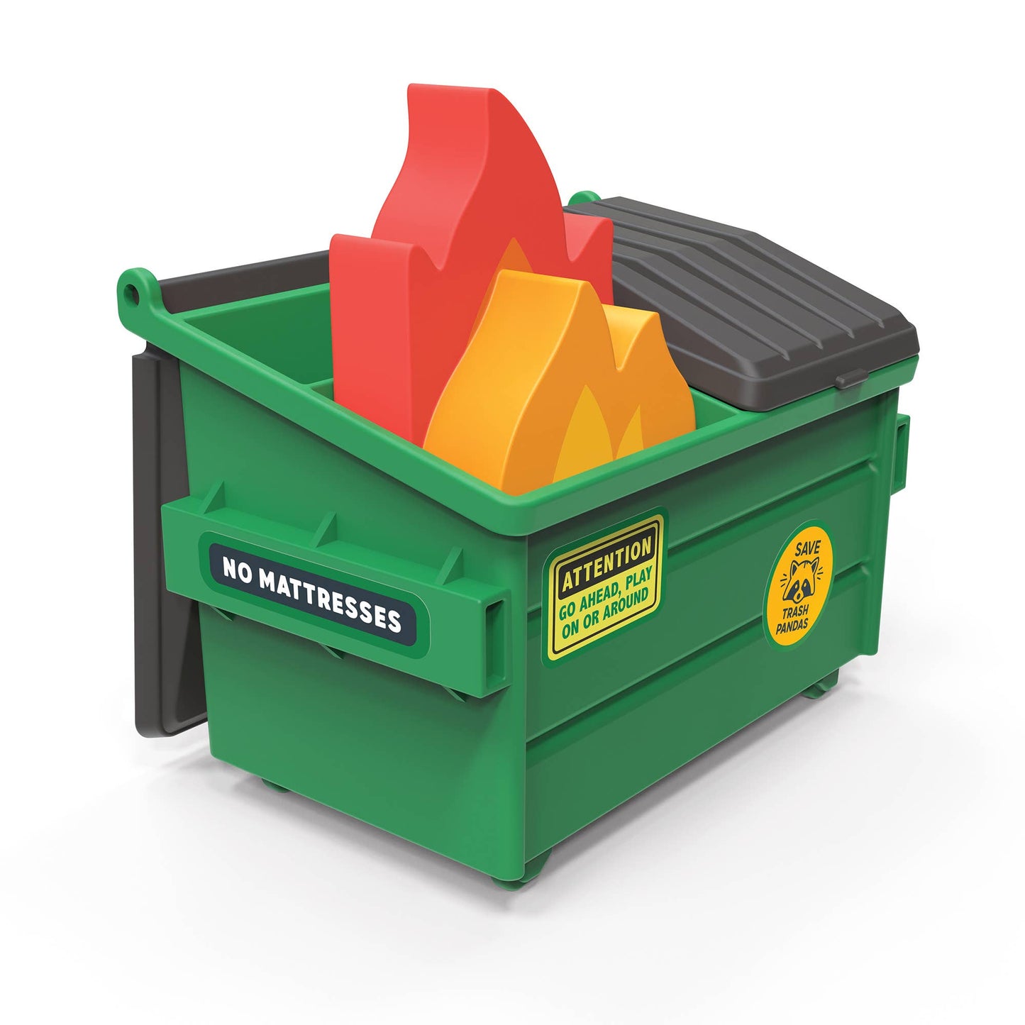 Trash Talk - Dumpster Fire Sharpener and Flame Erasers