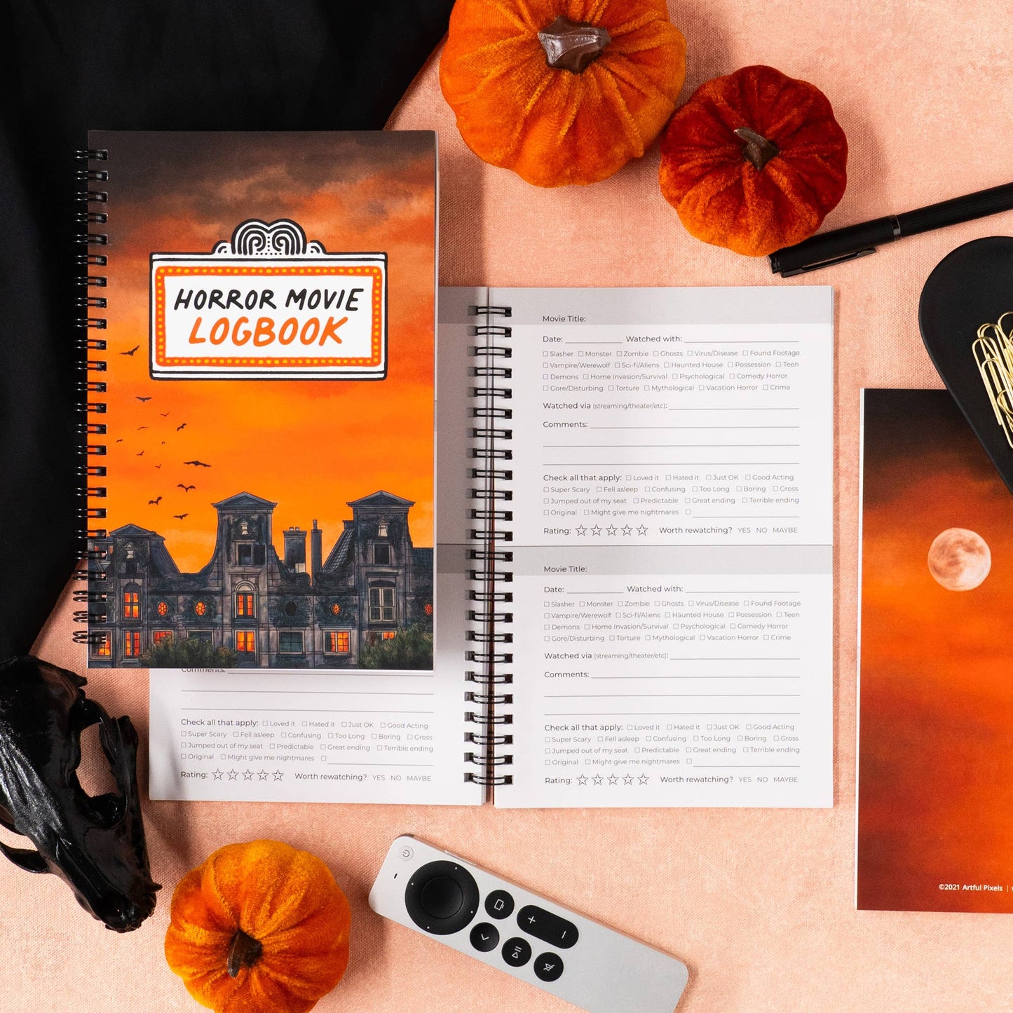 Horror Movie Logbook - Journal for Tracking Scary Movies