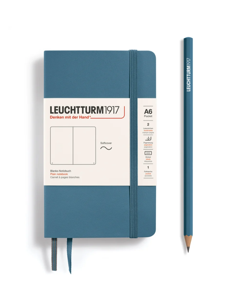 leuchtturm - STONE BLUE SOFTCOVER - A6 Pocket Size