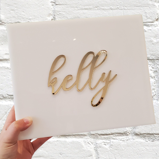 Personalized Acrylic Name Box