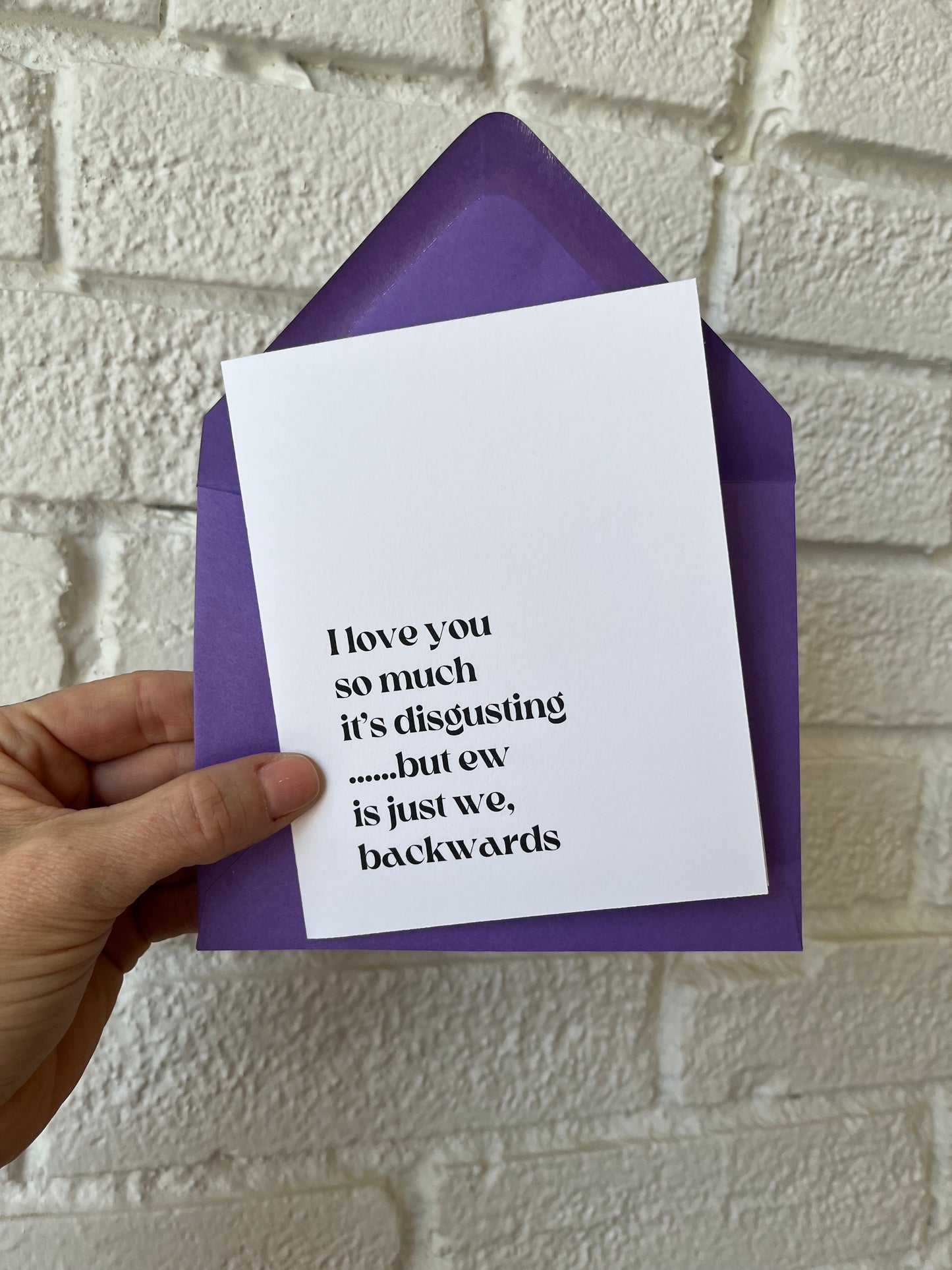 Ew is We Greeting Card - Chirps & Cheers Studio