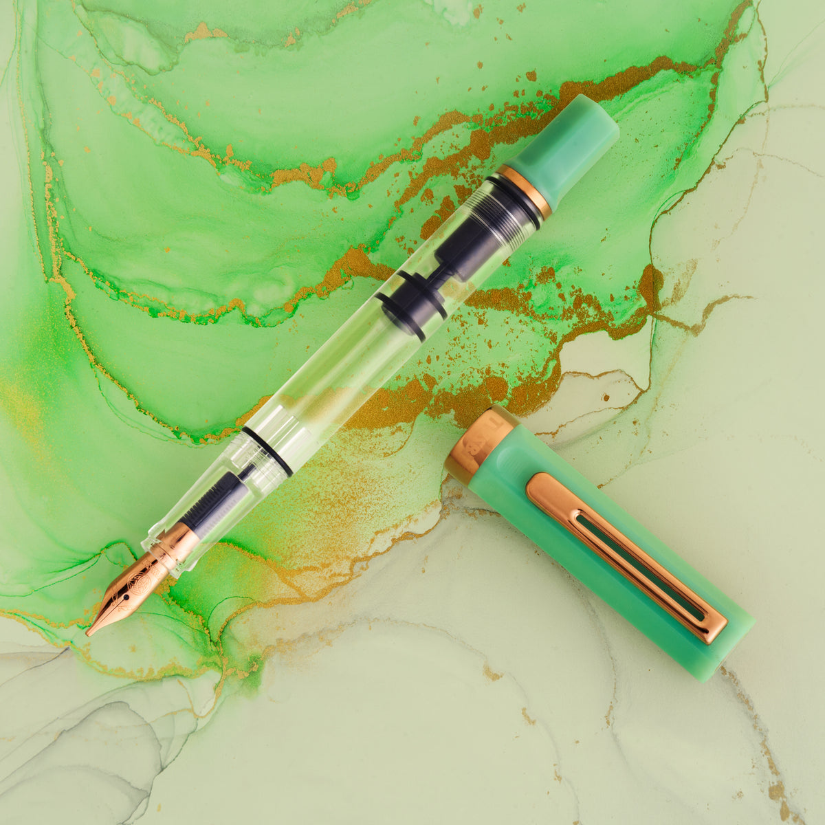 Jade Jelly - Bronze Nib - TWSBI Fountain Pen