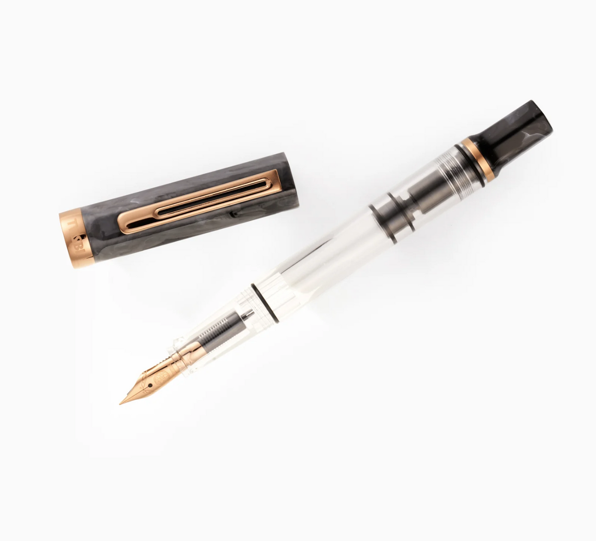 Black Marble - Bronze Nib - TWSBI Fountain Pen